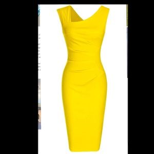 Retro 1950s Style Sleeveless Slim Pencil Dress